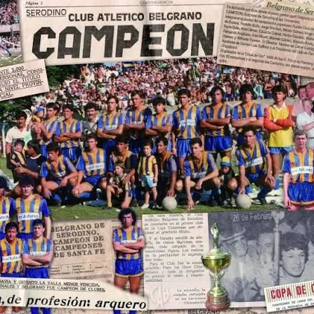 Recorte periodístico sobre la consagración de Belgrano como campeón provincial
